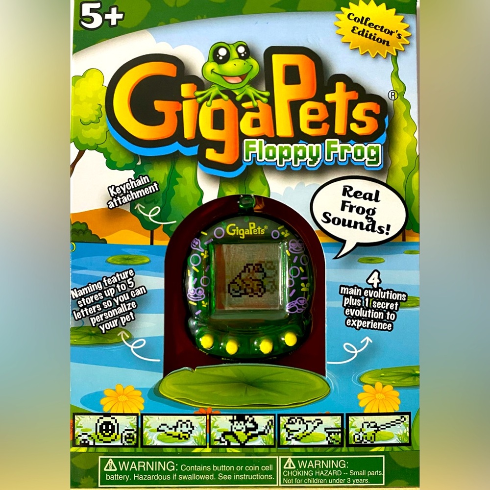 NIB GigaPets Floppy Frog